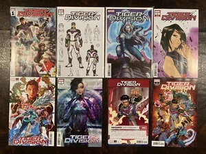 TIGER DIVISION #1 SET OF 8 1:50,10 YOON LEE DESIGN VARIANT MARVEL COMIC BOOK BA - Picture 1 of 9