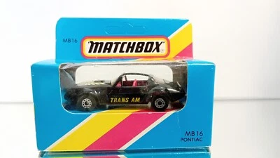 Matchbox 16 Pontiac trans am In Box - Immagine 1 di 4