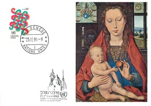 E0010 Tarjeta Máxima Naciones Unidas Pinturas Bellas Artes Hans Memling - Imagen 1 de 2