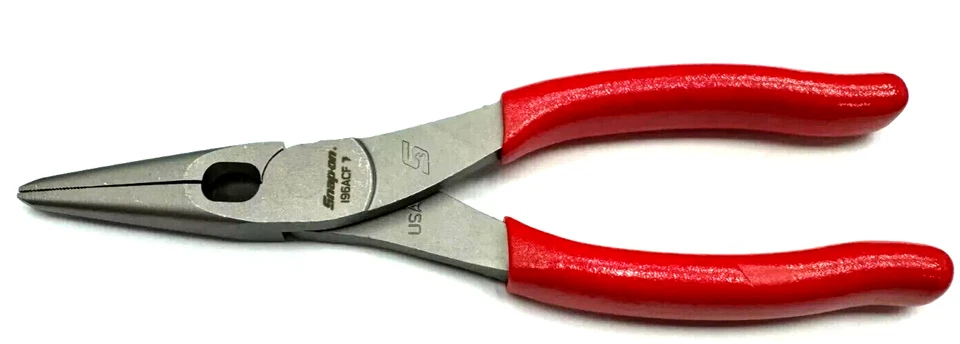 Snap-on 196ACF Vinyl Grip Needle Nose Pliers With Cutter