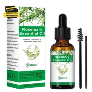 Organic Rosemary Essential Oil for Hair Growth & Skin Care, 100% Pure & Natural - Picture 1 of 6