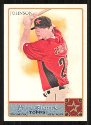 2011 Topps Allen & Ginter CHRIS JOHNSON Glossy card /999 HOUSTON ASTROS #328 - Image 1 of 2