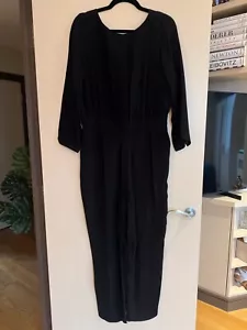 Massimo Dutti Black Jumpsuit Overall - Picture 1 of 5