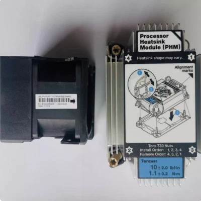 Lenovo server SR588V2 590V2 SR650V2 heat sink 03GY685 fan 03GX151 - Image 1 of 4