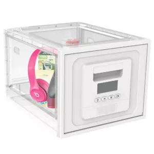 Lockable Box Medicine Lock Box Ipad Cell Phone Jail Self-Control Timer Locker - Picture 1 of 8