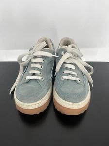 Vintage 90s Y2K AE Sport Blue Suede Sneakers chunky Sole Women’s Size 8 - Picture 1 of 8