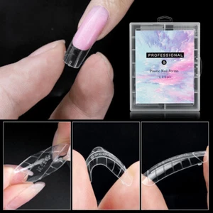 Schnelles Gebäude In Uv Uv Uv Erweiterte Nagel -Geformte Tipps Französischer ︴ - Bild 1 von 27