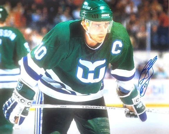 Signed Ron Francis "HOF 07" Hartford Whalers 16x20 Photo with JSA COA - Image 1 of 1