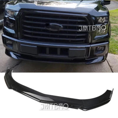 For Ford F150 F-150 Truck Car Black Front Bumper Lip Splitter Spoiler Body Kit - Image 1 of 4