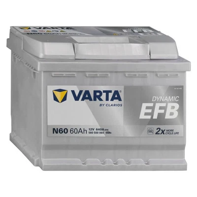 Batteria Varta EFB 60Ah Start & Stop 640A N60 560500064 Foto 1 de 4