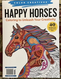 Color Creatives Happy Horses Coloring To Unleash Your Creativity Magazine 2025 - Picture 1 of 1