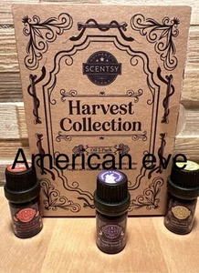 Scentsy HARVEST COLLECTION Essential Oil Sets Of 3 Bottles ~ NEW - Picture 1 of 5