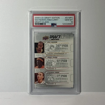 2009-10 Upper Deck Draft Edition Stephen Curry Flynn Maynor PSA 10 D-MFC Rookie - Image 1 of 2