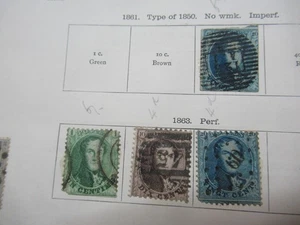 BELGIUM - Collection of early issues 1861 - 1920 Mint & Used ( 86 stamps ) - Picture 1 of 14