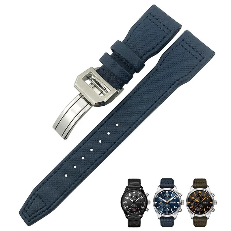 Blue Strap Band IWC Pilot Spitfire, Top Gun In Nylon - 20,21,22mm - Image 1 of 1