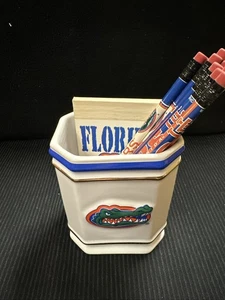 University of Florida Alligatoren geprägter offizieller Keramik Stiftehalter mit Bleistiften - Bild 1 von 6