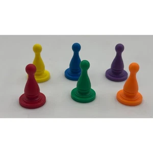 1993 Where In The USA Is Carmen Sandiego 6 Replacement PAWN TOKENS ONLY - Bild 1 von 2