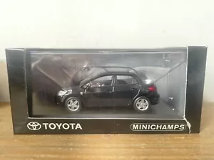 TOYOTA AURIS MINICHAMPS MODEL 1:43 SCALE RARE - Colour Black D4D T180 SR180 Etc - Picture 1 of 8