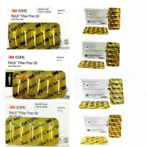 3M ESPE RelyX Dental Glass Fiber Post Drill Quartz Root Canal Pins 1.1 1.3 1.6 - Picture 1 of 21