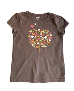 Girl’s Crazy 8 Butterfly Leaf Fall Tree Shirt S 5-6 - Picture 1 of 3