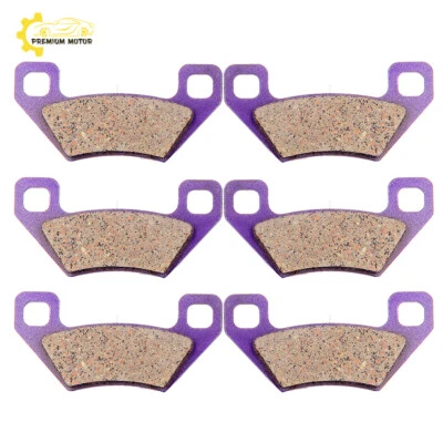 Pastillas de freno delanteras traseras de fibra de carbono para 2007 2008 2009 ARCTIC CAT XT 650 Prowler Foto 1 de 4