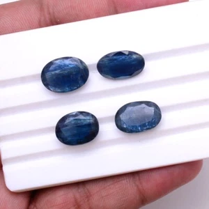 4 Pcs Natural Blue Kyanite Top Quality 14mm-15mm Dazzling Untreated Gemstones - Picture 1 of 5