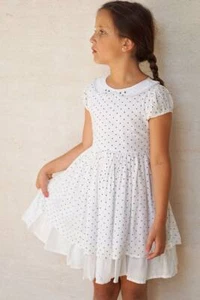 NEW Girls WDW Well Dressed Wolf White Star dress Size 8 Years NWT - Picture 1 of 10