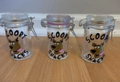 Herb  Jar Glass Storage Container Air Tight, Scooby Snacks ,scooby Doo - Image 1 of 3