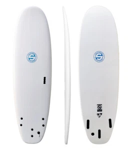SOFT SURFBOARD, SHAKA SOFTBOARD WHITE 6'0" - Picture 1 of 4