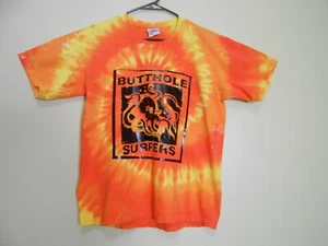 BUTTHOLE SURFERS T-SHIRT AUTHENTIC PIGMENT SIZE MEDIUM TIE DYED - Picture 1 of 6
