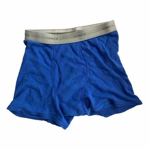 Hanes Boys Size Large Comfort Flex Underwear Boxer Briefs Blue Grey - Picture 1 of 8