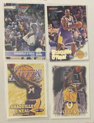 Lot of 4 Shaquille O'Neal 1994-95 NBA Hoops, 1996-97, 1997-98, 1998-99 NBA Hoops - Image 1 of 4