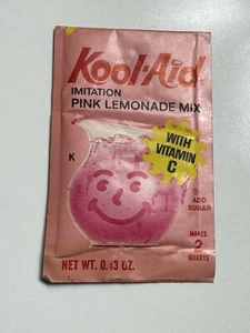 Vintage 60s Kool-Aid Pink Lemonade Mix Flavor Packet NOS - Picture 1 of 3