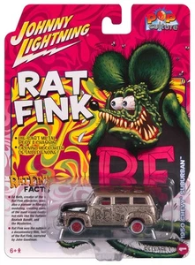 Chevrolet Suburban Rat Fink 1950 Johnny Lightning Pop Culture escala 1:64 - Imagen 1 de 2