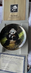 W.L. George, "Der Panda" 1988, 1. Ausgabe Die gefährdete Spezies Sammelteller - Bild 1 von 7