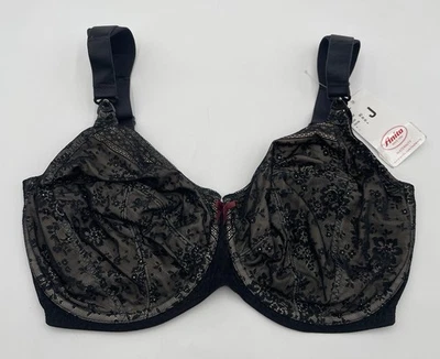 Anita Maternity Fleur 5053 Underwired Nursing Bra 36J Black - Image 1 of 4