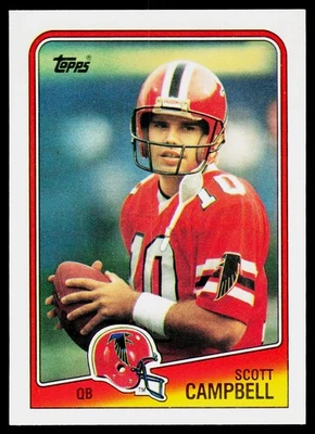 Scott Campbell, 1988 Topps, #384, Atlanta Falcons, RC - Image 1 of 2