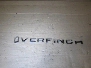 Land Rover Range Rover L322 OVERFINCH badge logo lettering bonnet ORIGINAL - Picture 1 of 5
