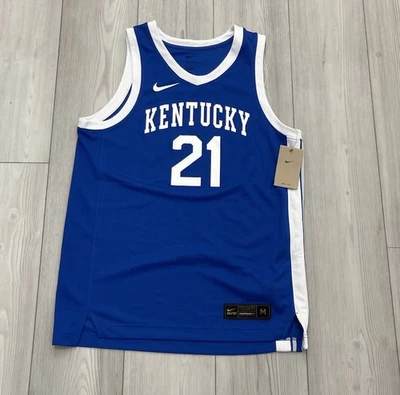 Camiseta deportiva de baloncesto Nike Kentucky Wildcats Limited Elite #21 DJ Wagner nueva con etiquetas grande Foto 1 de 3