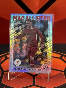2024/25 Topps Chrome UCC Alexis Mac Allister ToppsFractor 16/52 Liverpool - Picture 1 of 2