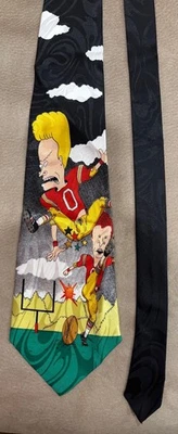 CORBATA CUELLO ROSETÓN VINTAGE BEAVIS & BUTTHEAD NEGRA Foto 1 de 2