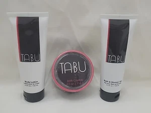 Tabu Body Lotion Bath/shower Gel Bath Crystals Each 4oz - Picture 1 of 9