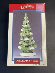 Vintage Lemax Village Collection Dickensvale Porcelain Christmas Tree NEW 1995 - Picture 1 of 9