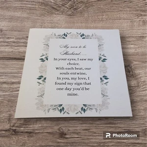 5x5 Inches Greeting Card Wedding Fiancé Love For Him HM - Picture 1 of 2