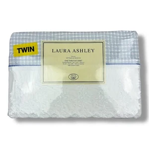 New Laura Ashley Home Sophia Flat Sheet Vintage Twin Flat Sheet French Country - Picture 1 of 8