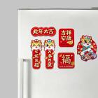 6Pcs Chinese New Year Refrigerator Magnets 3D for Door Party Supplies Home