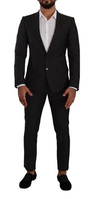 DOLCE & GABBANA Suit Black MARTINI Single Breasted 2 Piece EU56/ US46/ XXL $2800 - Image 1 of 4