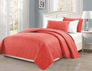 Mk Collection King/California King Over Size 118"x106" 3pc Diamond Bedspread ... - Picture 1 of 1