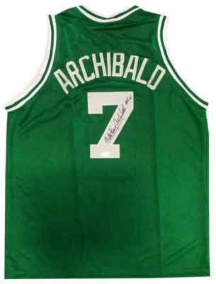 Nate Archibald "HOF 91" Autographed Boston Celtics Jersey (JSA) - Image 1 of 2