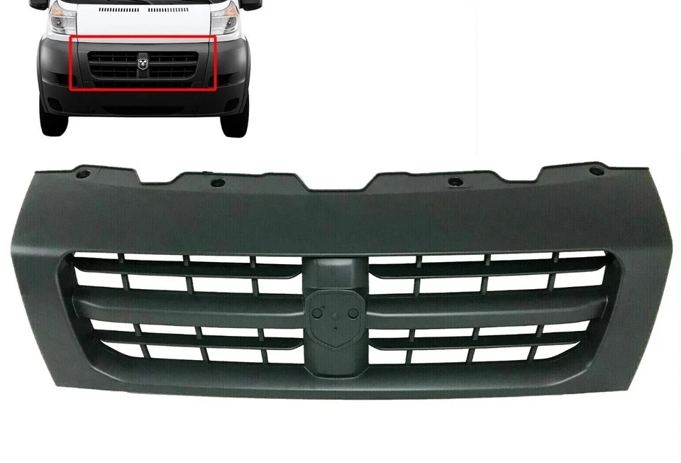 Fits 2014-2018 Promaster 1500-3500 Grille Front Bumper Upper Grille Local Pickup Foto 1 de 4